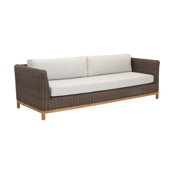 Hamptons Grey Sofa 2.4m
