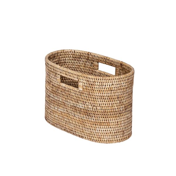 Rattan Oval Magazine holder
